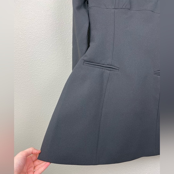 Babyboo Women's Large Kelly Mini Dress Black Long Sleeve Open Back Hourglass Sha - Picture 7 of 16